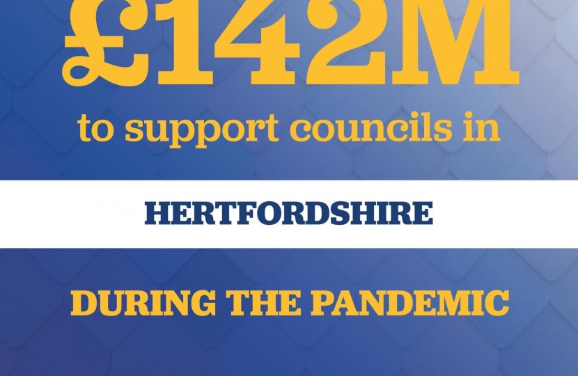 £142m for herts - covid